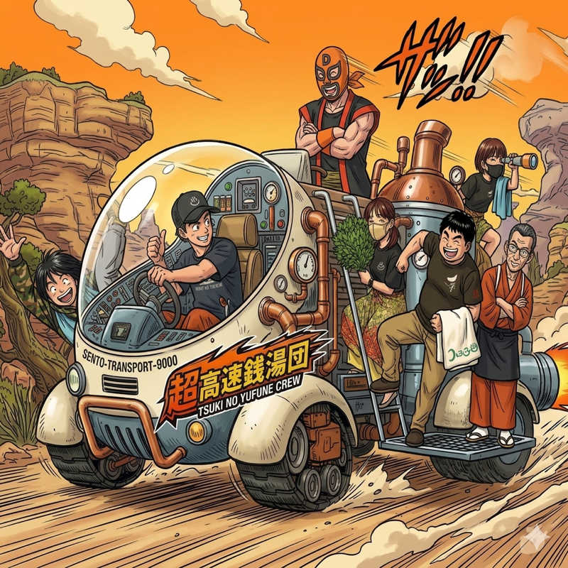 月次朗（月の湯舟専属熱波師）さんのジェームス山天然温泉 月の湯舟のサ活写真