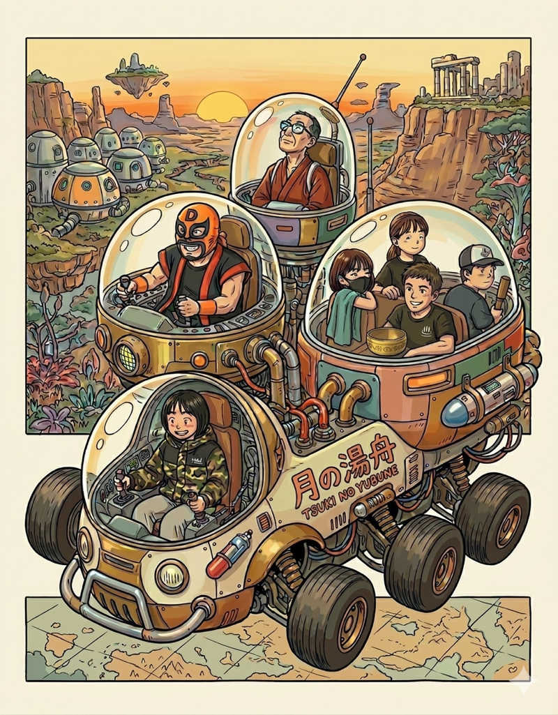 月次朗（月の湯舟専属熱波師）さんのジェームス山天然温泉 月の湯舟のサ活写真