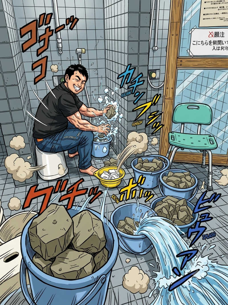 月次朗（月の湯舟専属熱波師）さんのジェームス山天然温泉 月の湯舟のサ活写真
