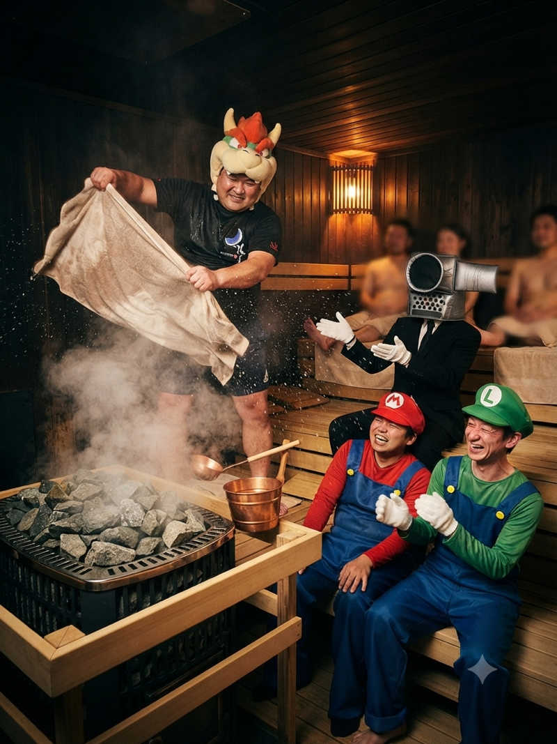 月次朗（月の湯舟専属熱波師）さんのジェームス山天然温泉 月の湯舟のサ活写真