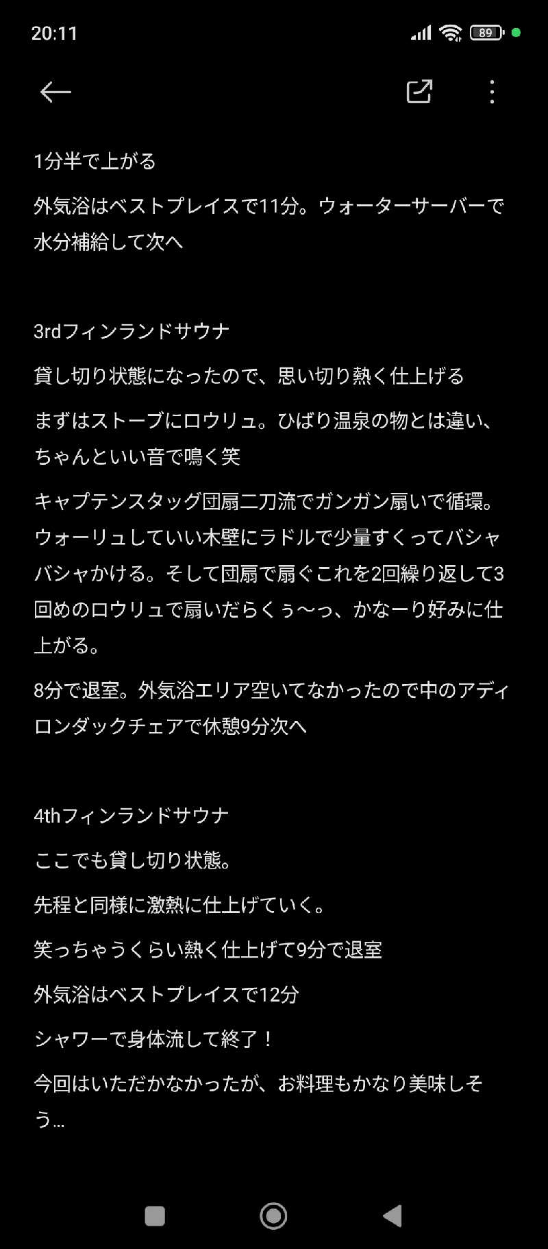 Unofficial毛深男dismさんのサウナカフェumikkoのサ活写真