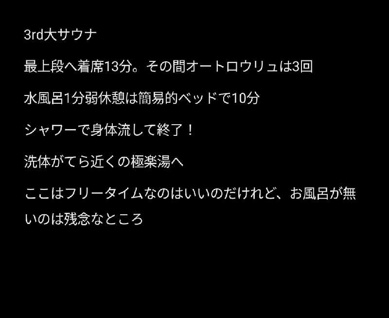 Unofficial毛深男dismさんのsauna100のサ活写真