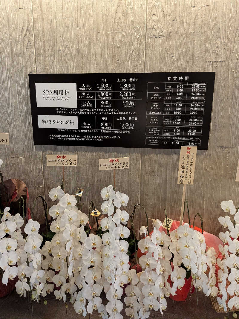 JINさんのSPA&SAUNA水春 服部緑地のサ活写真
