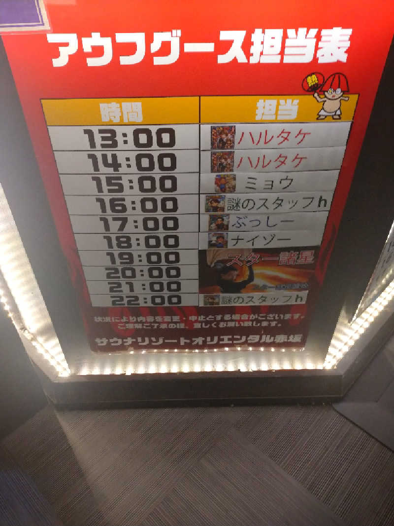 ヒロナオさんのサウナリゾートオリエンタル赤坂のサ活写真