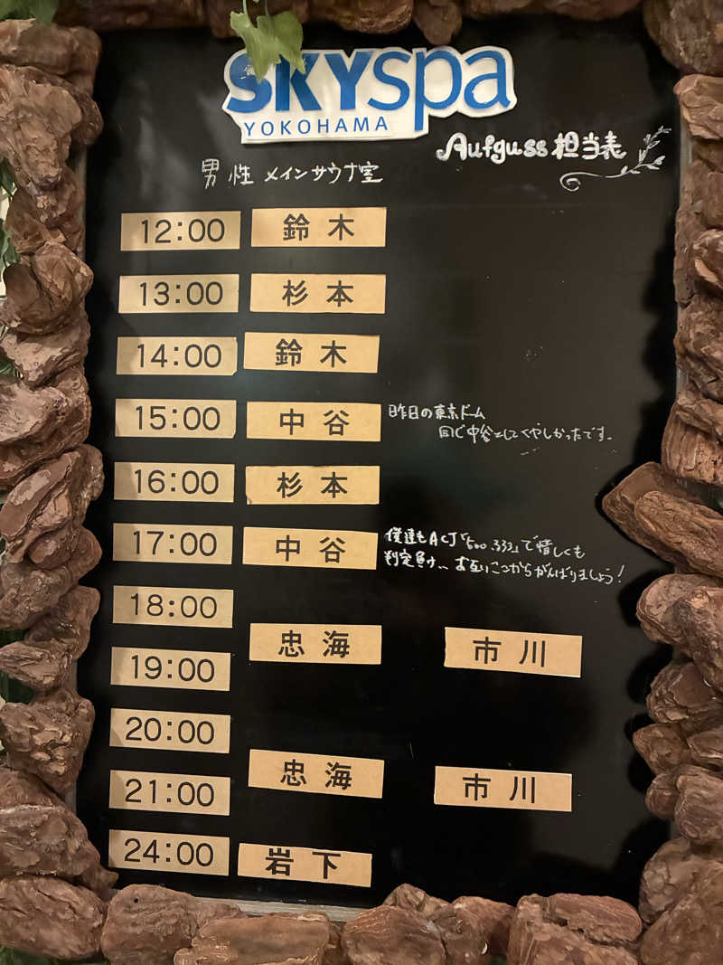 シーさんのスカイスパYOKOHAMAのサ活写真