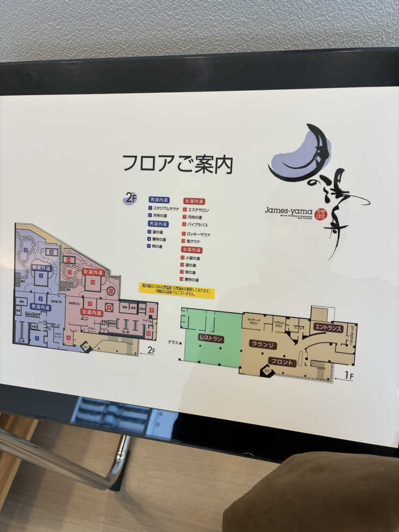 コーさんのジェームス山天然温泉 月の湯舟のサ活写真