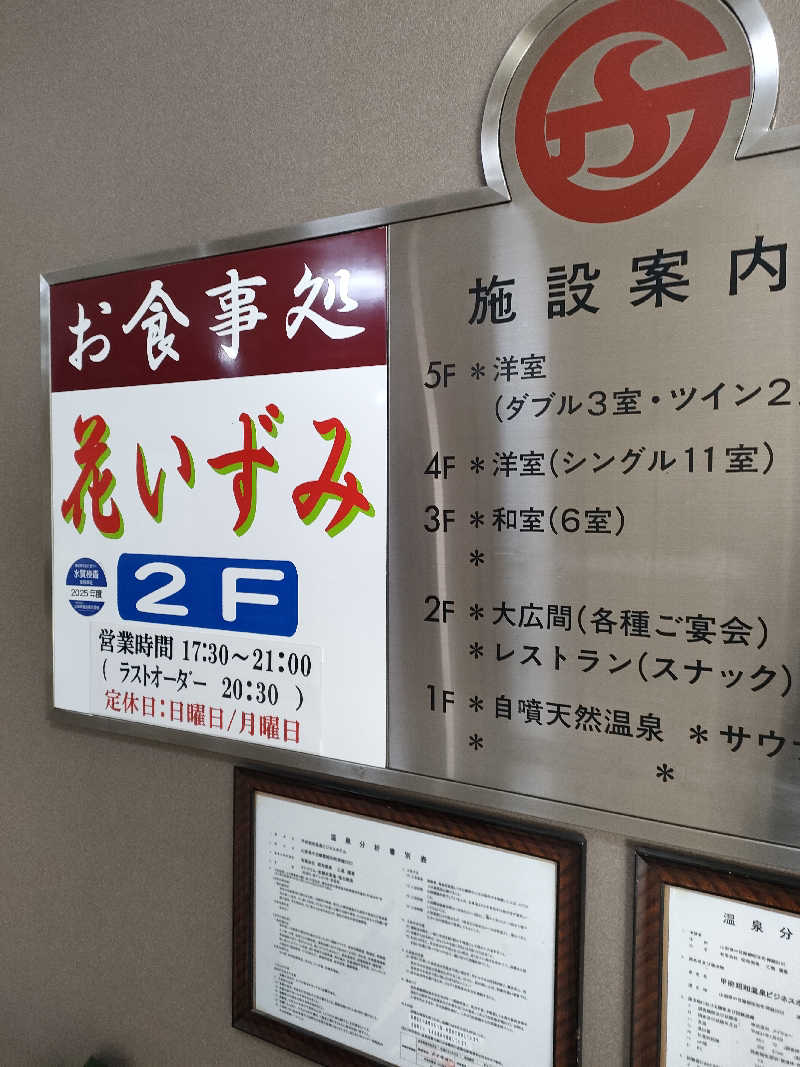 ちよまるさんの甲府昭和温泉ビジネスホテルのサ活写真