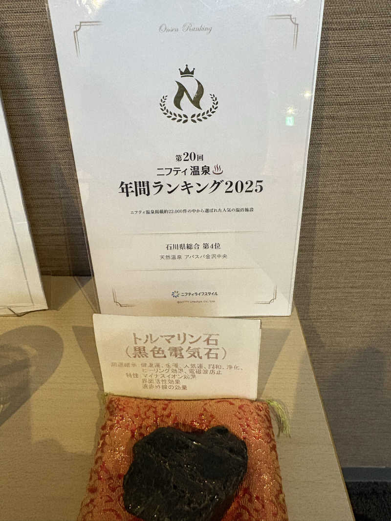 ヨシさんの天然温泉 アパスパ金沢中央のサ活写真