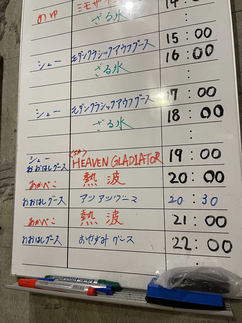 さとやんさんのサウナヘヴン草加のサ活写真