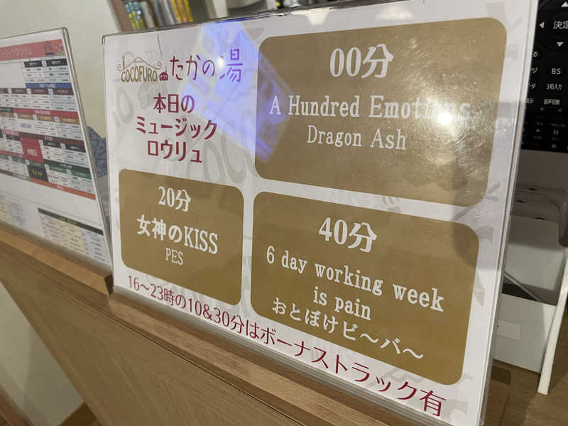さとやんさんのCOCOFURO たかの湯のサ活写真