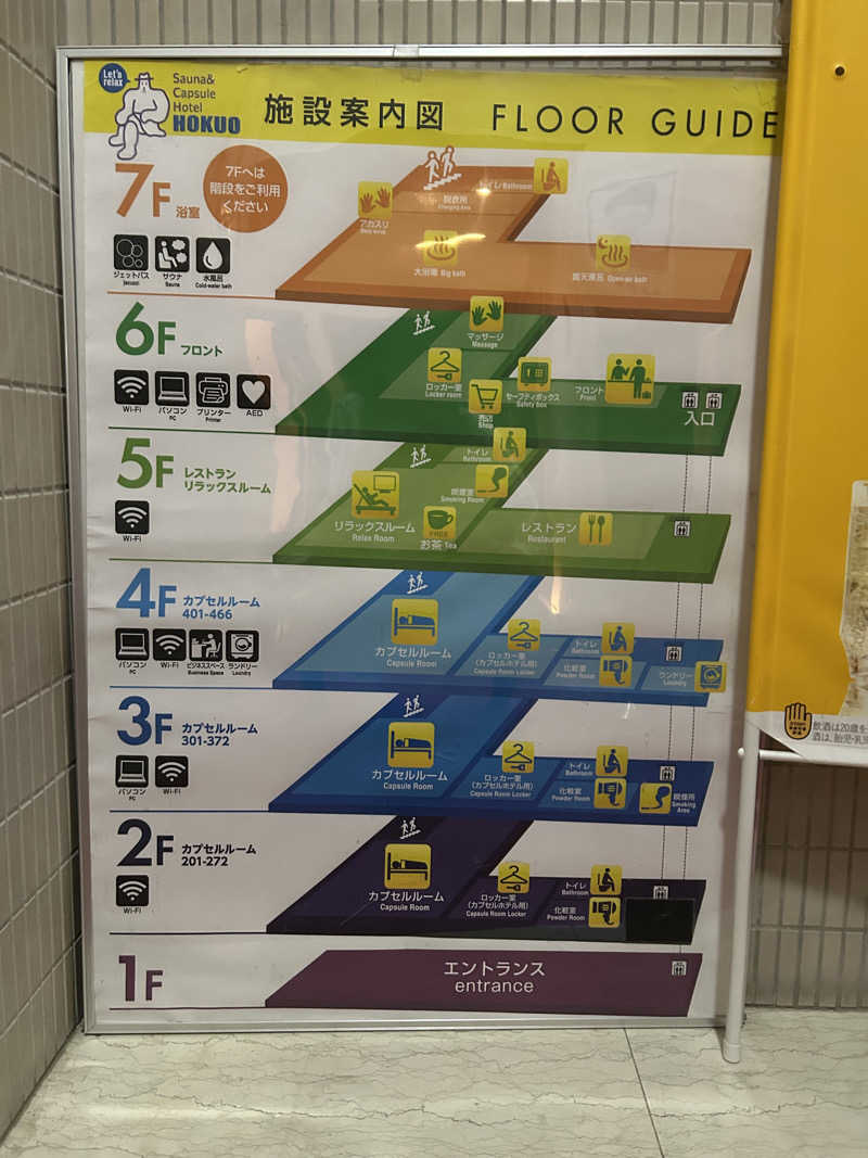 蒸し河童さんのサウナ&カプセルホテル 北欧のサ活写真