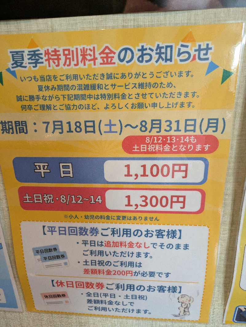 サウナ大好き❤さんの湯乃市 藤沢柄沢店のサ活写真