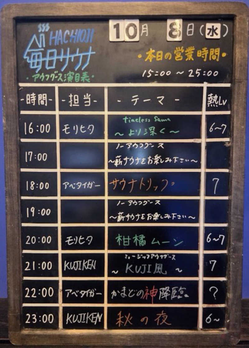 キャンさんの毎日サウナ 八王子店のサ活写真
