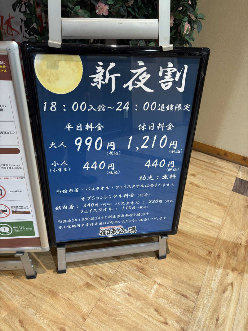 のぶ☆ぽよさんの御老公の湯 境店のサ活写真