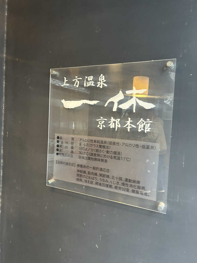 Yさんの上方温泉一休京都本館のサ活写真