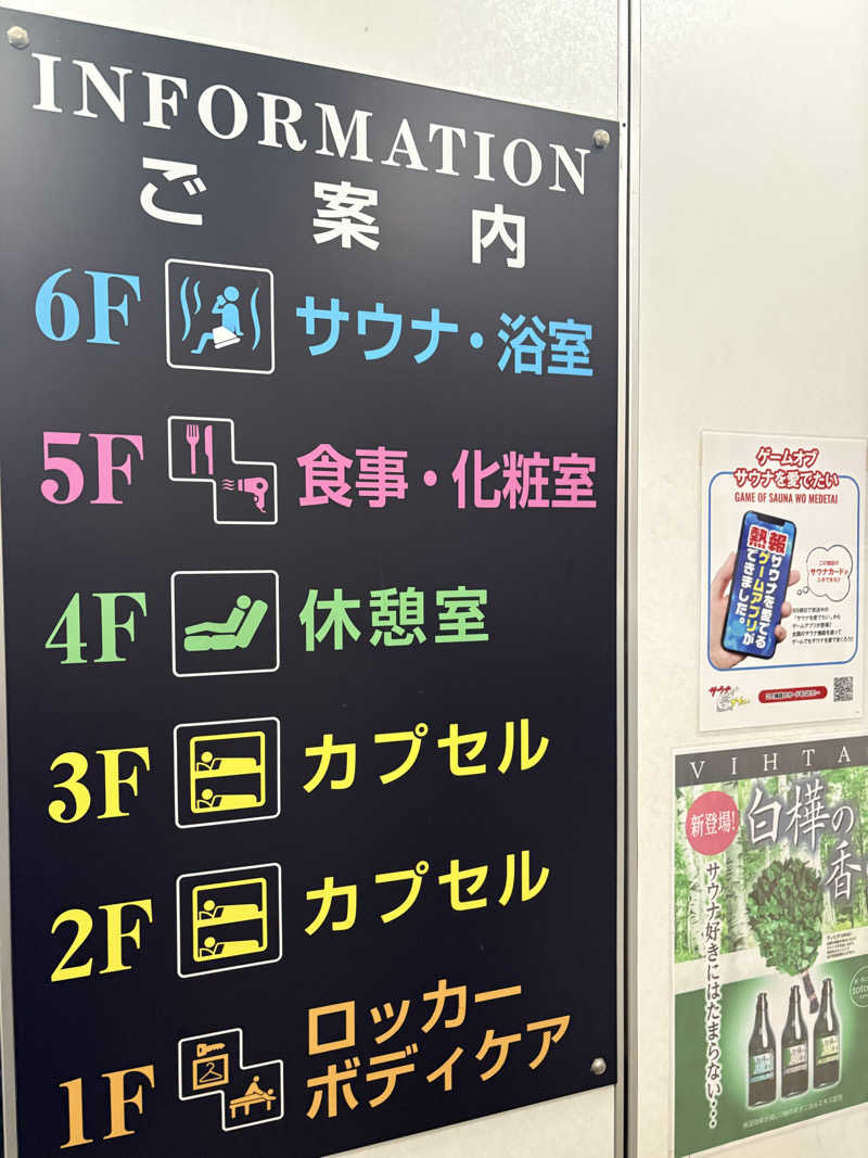 サウナナちゃんさんのサウナセンター鶯谷本店のサ活写真