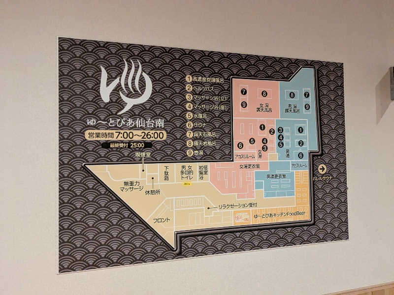 †闇き解放†整整(ぷらすぷらす)さんのゆ〜とぴあ仙台南のサ活写真