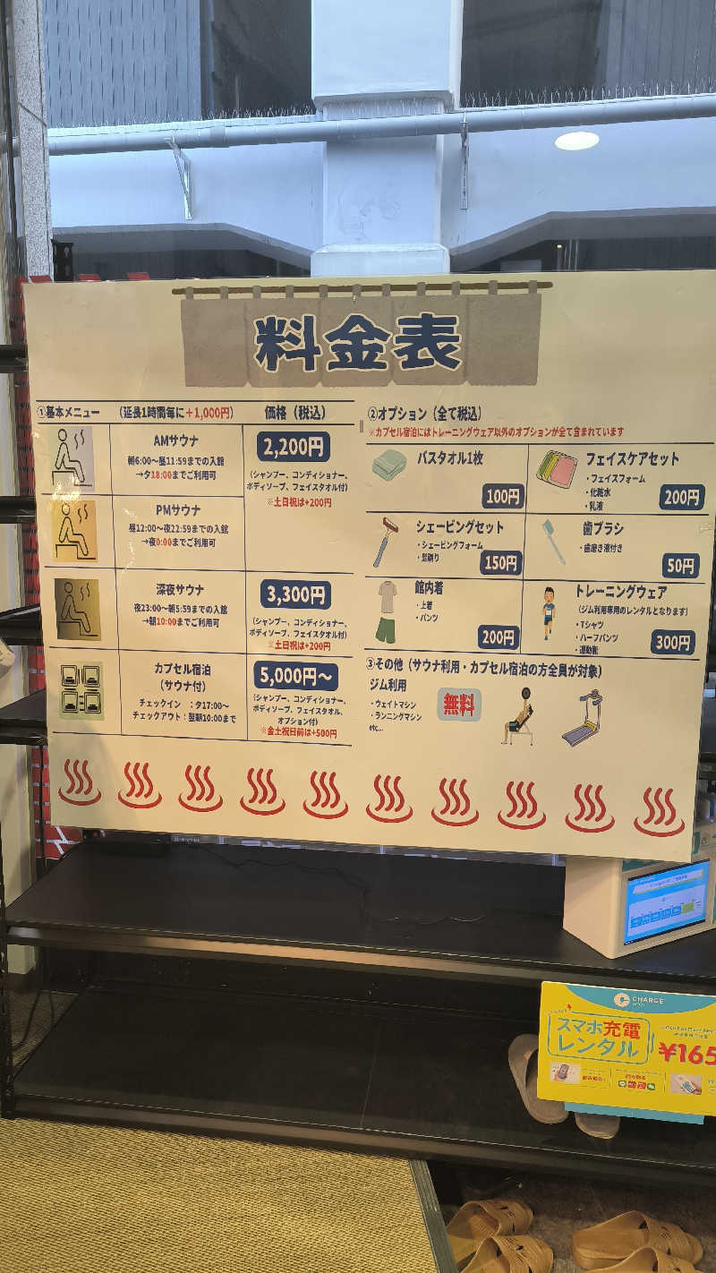 バニシングなおきさんのサウナ&カプセルミナミ学芸大店のサ活写真