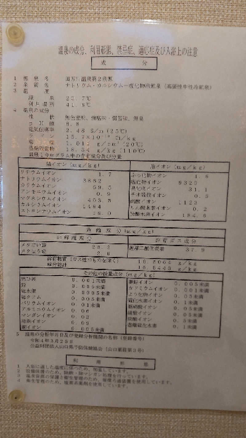 サウナ89丸さんのゆとりパークたまがわ 田万川温泉 憩いの湯のサ活写真