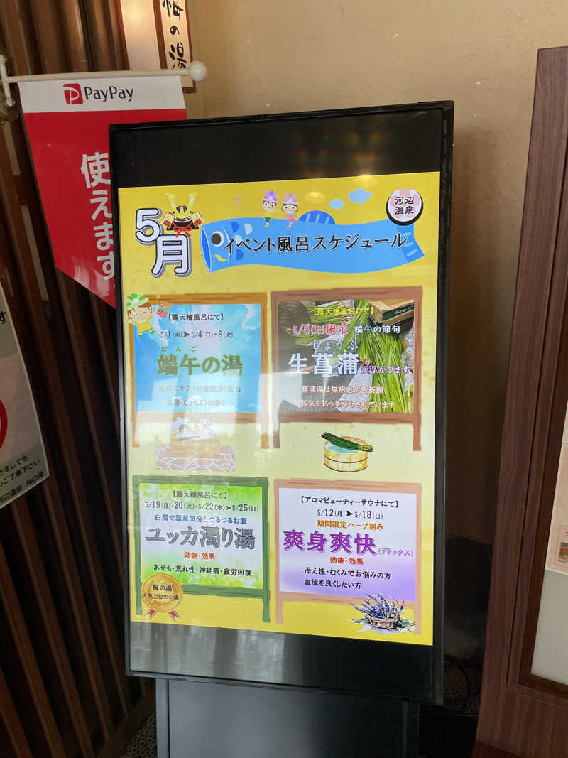 けけさんの河辺温泉 梅の湯のサ活写真