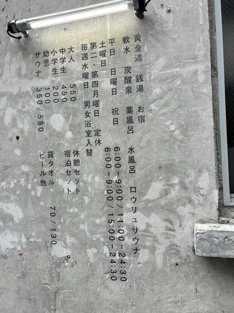 湿り犬さんの黄金湯のサ活写真