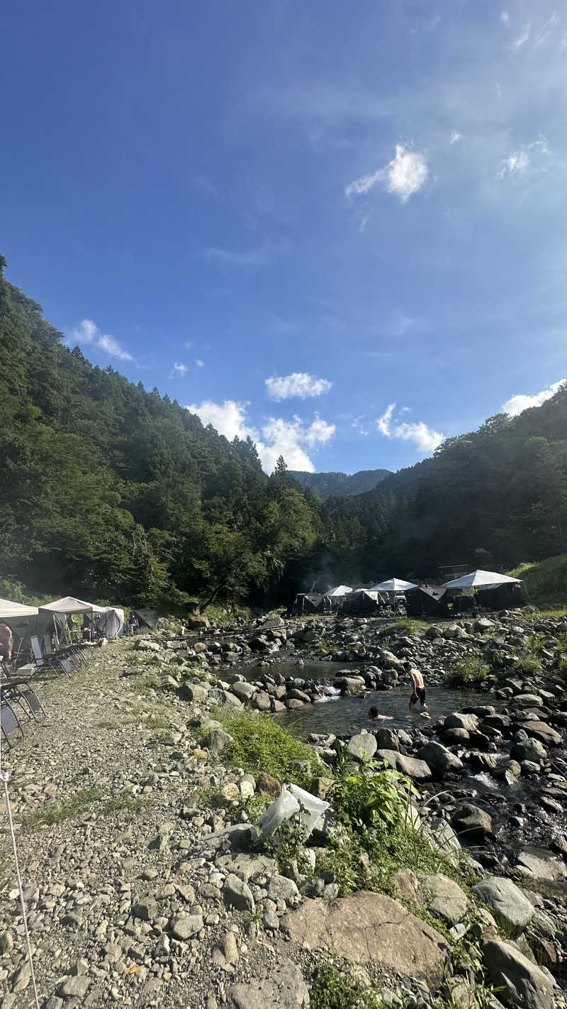 外気浴の扇風機すきさんのテントサウナパーク In 高瀬野のサ活写真