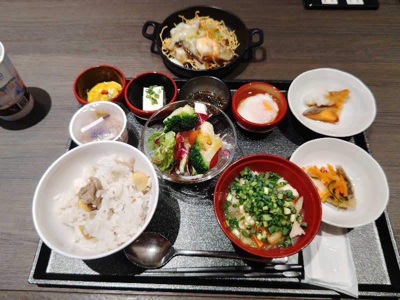 朝食バイキング : 出島の湯 ドーミーイン長崎新地中華街（長崎市）の