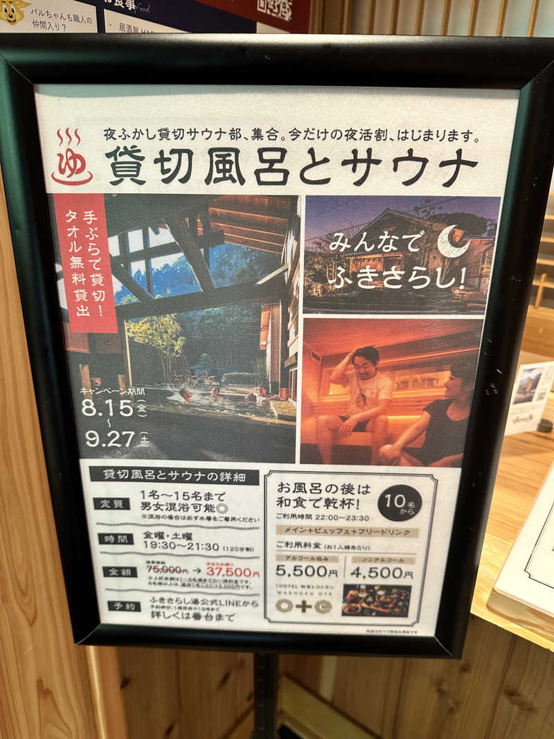 mochaさんのふきさらし湯のサ活写真