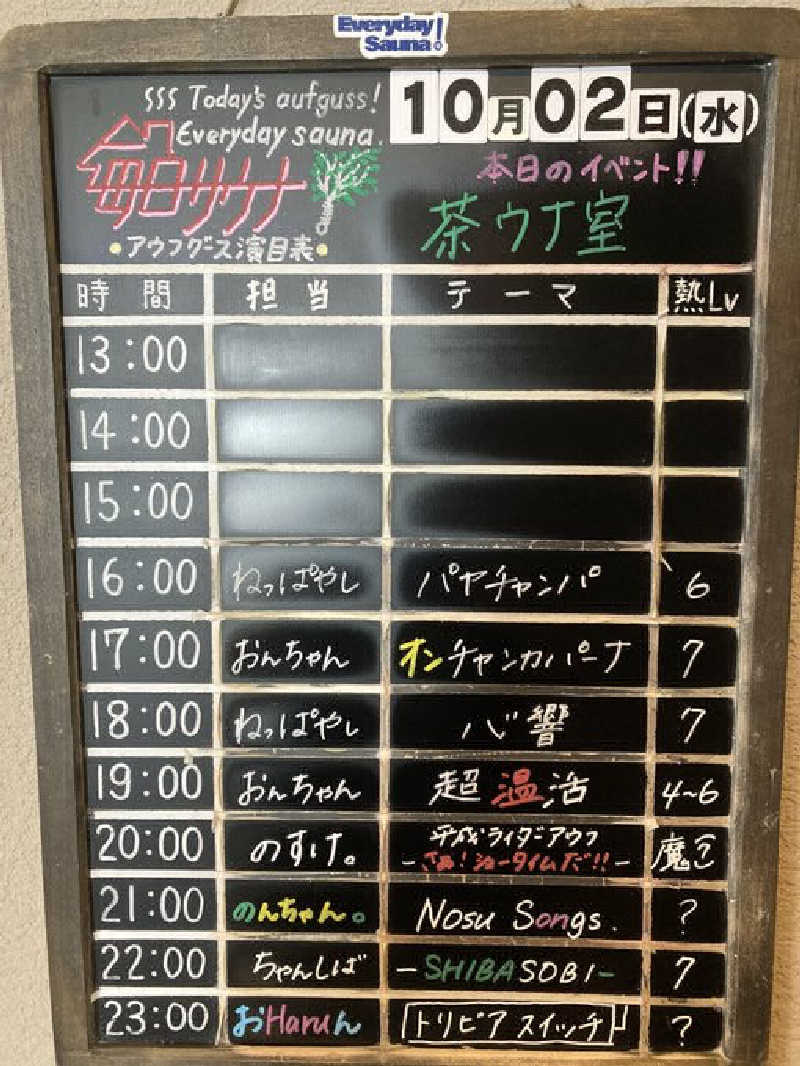 しんしんさんの毎日サウナ 前橋本店のサ活写真