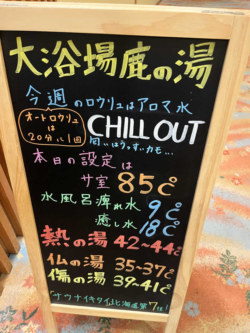 ゆきんこさんの定山渓 鹿の湯のサ活写真