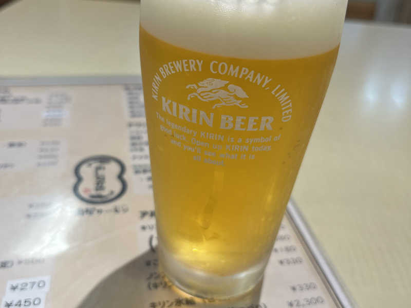 生ビール(こちらはサーモンで♡)