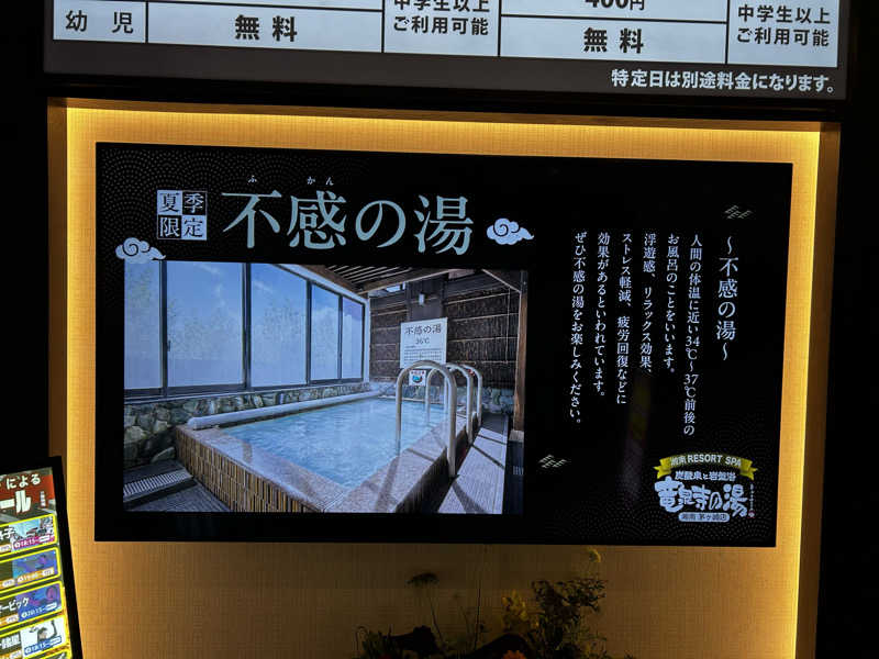 スリーメンさんの湘南RESORT SPA 竜泉寺の湯 湘南茅ヶ崎店のサ活写真