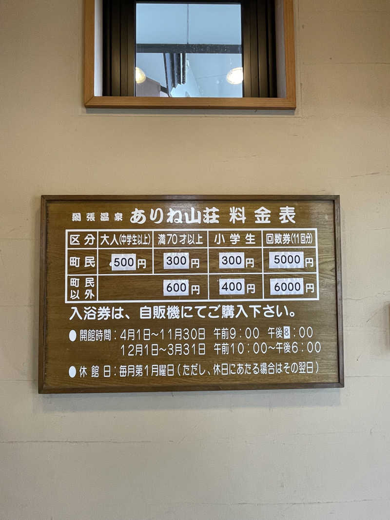 ありーさんの網張温泉 ありね山荘のサ活写真