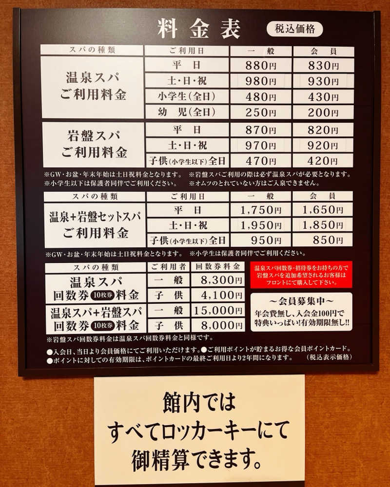 まさやさんの湯の華アイランドのサ活写真