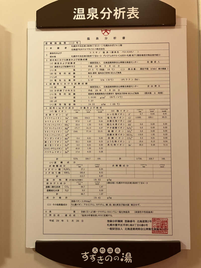 Meshiさんのプレミアホテル-CABIN-札幌のサ活写真