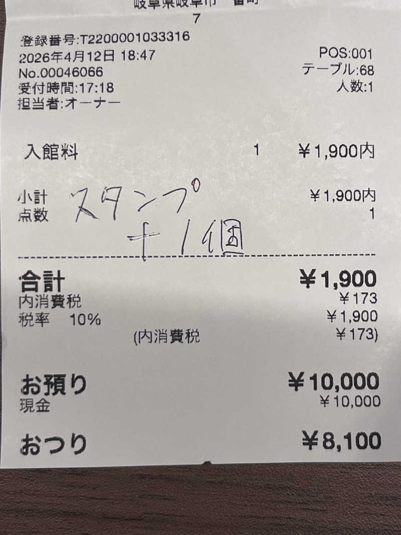 6868さんの新岐阜サウナのサ活写真