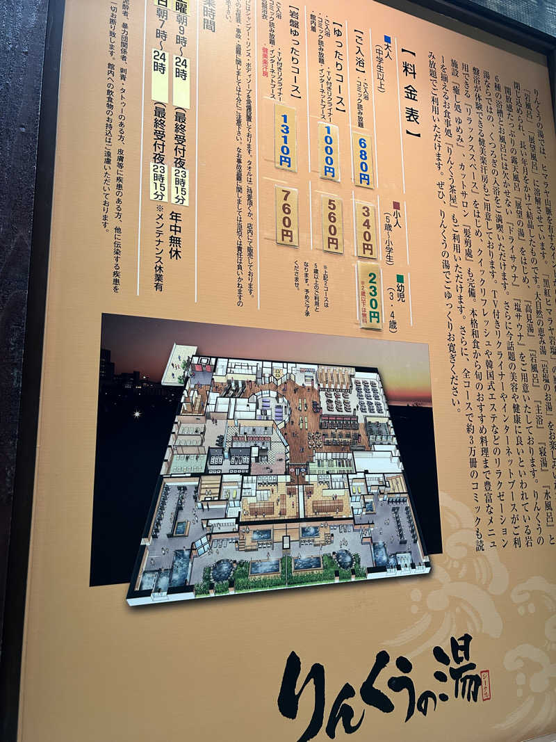 けんぴょう巻さんのりんくうの湯のサ活写真