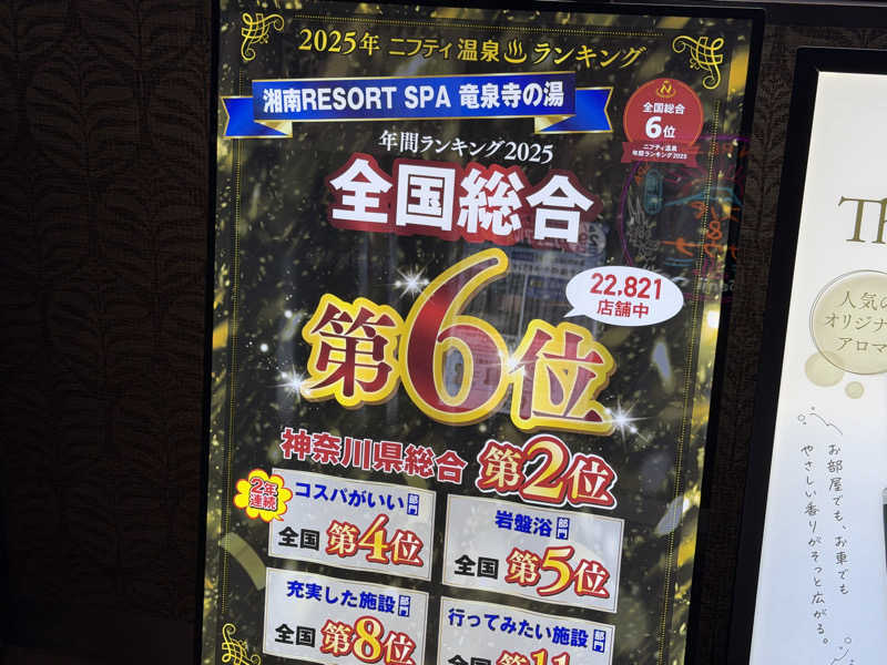 チャーミーさんの湘南RESORT SPA 竜泉寺の湯 湘南茅ヶ崎店のサ活写真