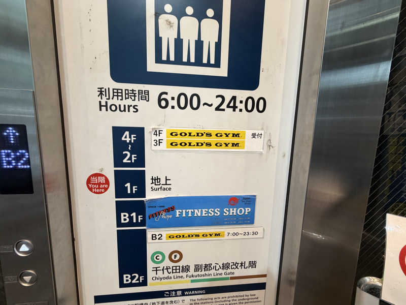 チャーミーさんのゴールドジム 原宿東京のサ活写真