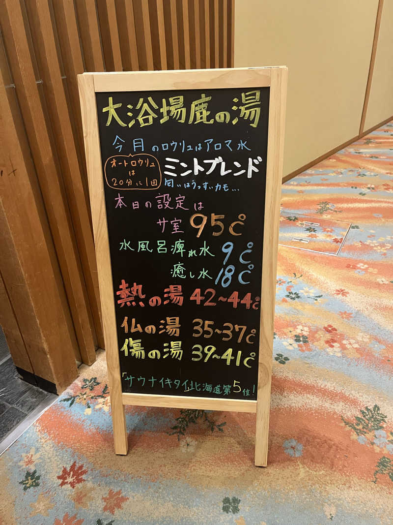 ゆうさんの定山渓 鹿の湯のサ活写真