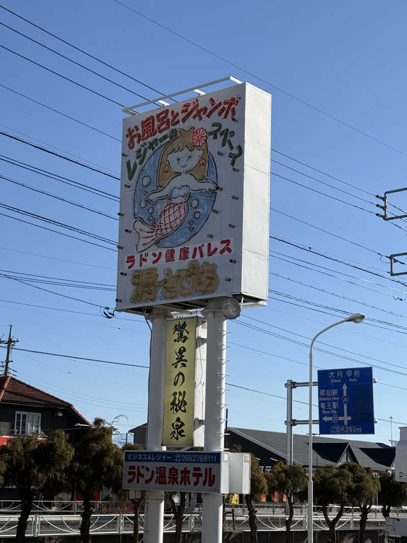 ぱぴぷぺぽぷちんさんの竜王ラドン温泉のサ活写真