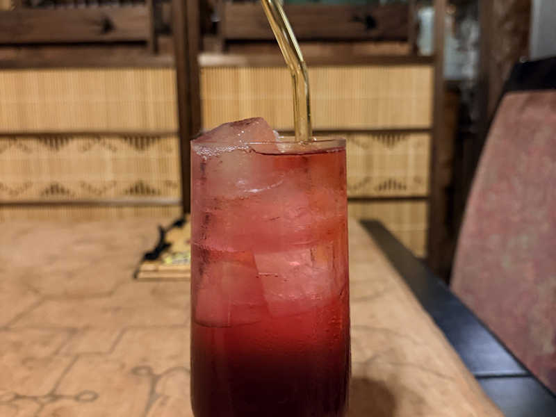 赤しそソーダ割りジュース🥤