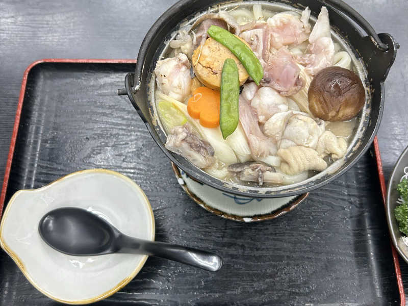 あんこう鍋定食 : 潮騒の湯（東茨城郡大洗町）のサウナ飯 - サウナイキタイ