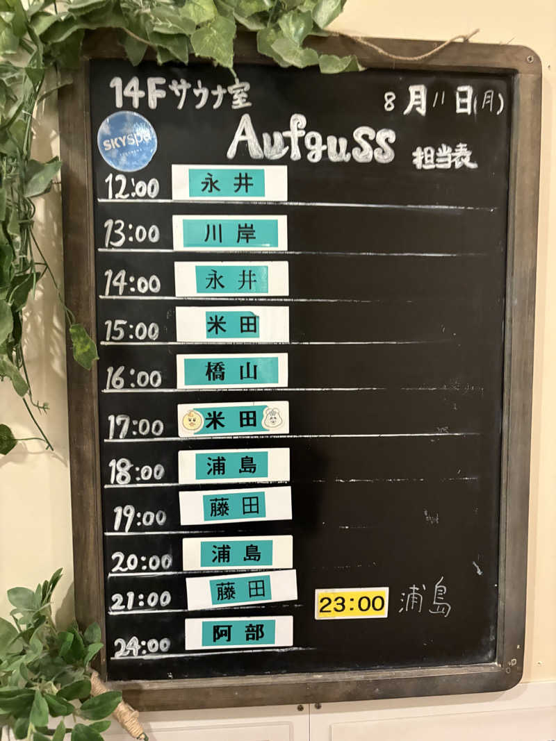 めこさんのスカイスパYOKOHAMAのサ活写真