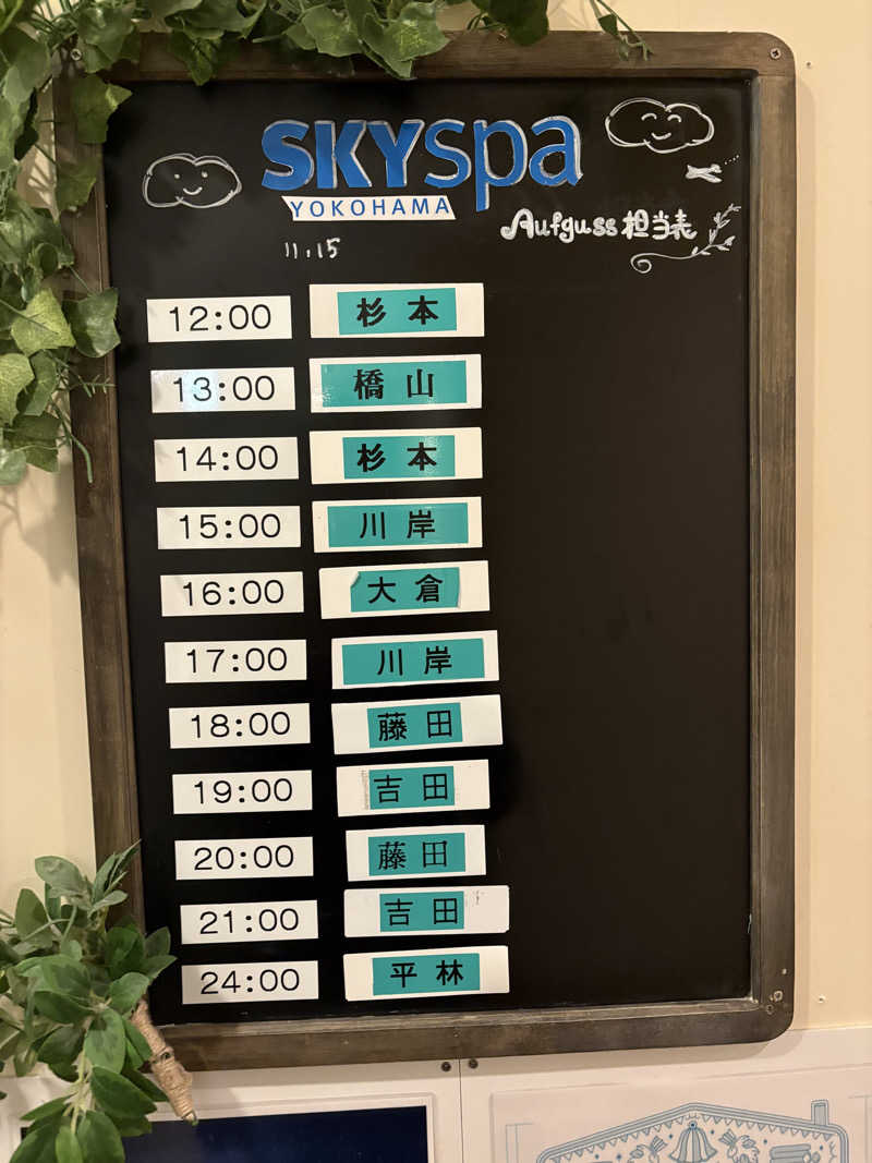めこさんのスカイスパYOKOHAMAのサ活写真