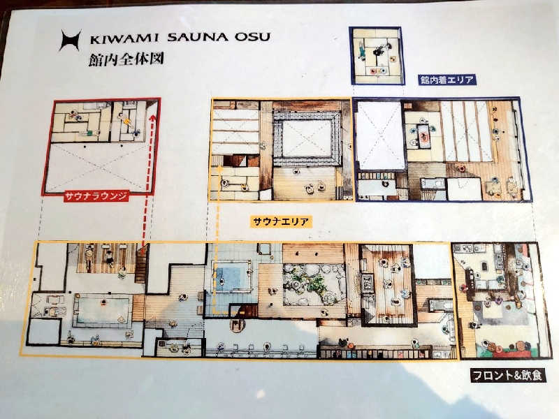 き〇湯で逆走するアヒリュ隊長さんのKIWAMI SAUNA 大須のサ活写真