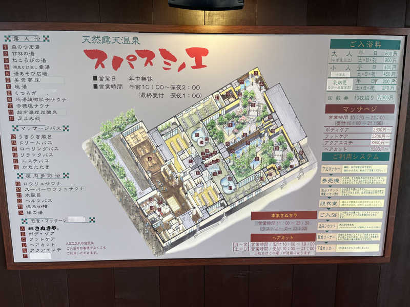 炭酸むぎ茶さんの天然露天温泉 スパスミノエのサ活写真