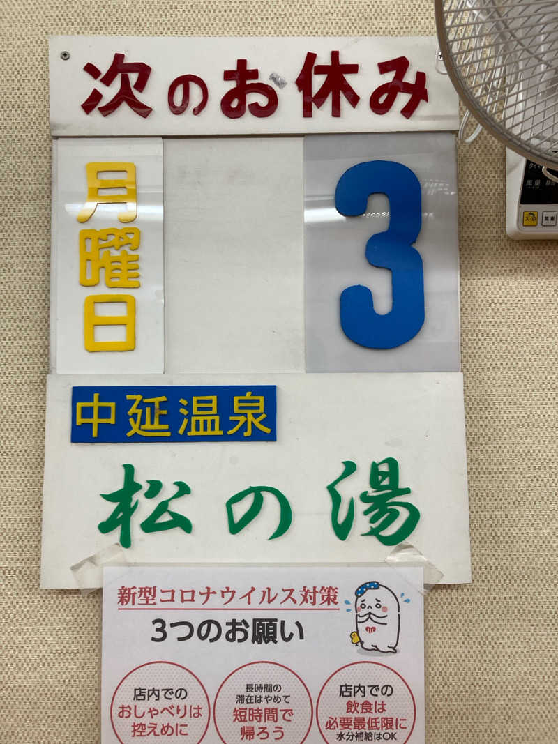 おみやさんの中延温泉 松の湯のサ活写真