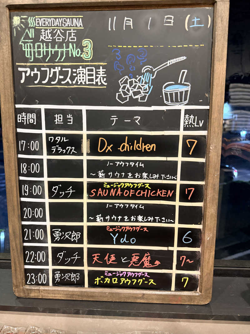 SOSHI 🌊🏄🏽🌊さんの毎日サウナ 越谷店のサ活写真