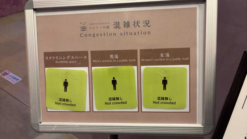 りょう（水風呂は17℃くらいが好き）さんのSPA&SAUNA コリドーの湯のサ活写真
